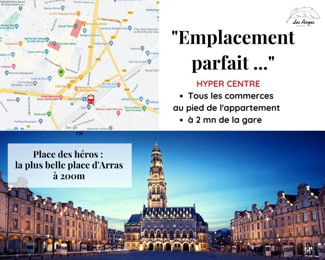 Le 9 De Coeur - 2 Chambres - 6 Couchages Arras Ngoại thất bức ảnh